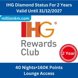 Buy IHG Diamond Status Upgrade | Fast Track + Bonus Points & Lounge Access - Valid Until 31/12/2027