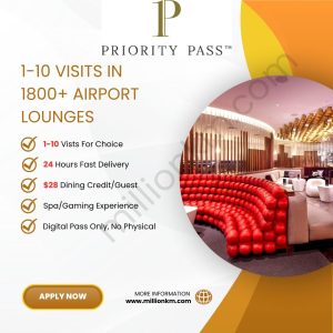 Buy Priority Pass Membership, 1-10 Visits Lounge Access