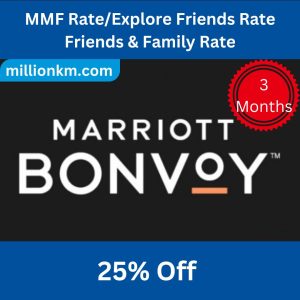 Marriott Friends & Family Rate (MMF) | 3-Month Access | Up to 25% Off