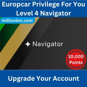 Europcar Privilege For You Navigator Status Upgrade with 10,000 Points