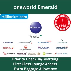 Get oneworld Emerald Status – 1 Year VIP Access – No Flight Required