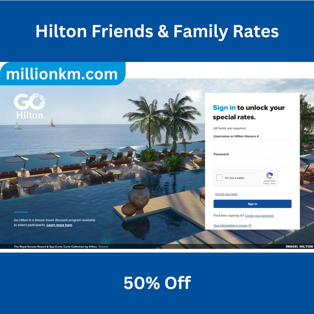 Hilton F&B Rate 2026: Ahorra Hasta un 50% (Go Hilton Friends & Family)