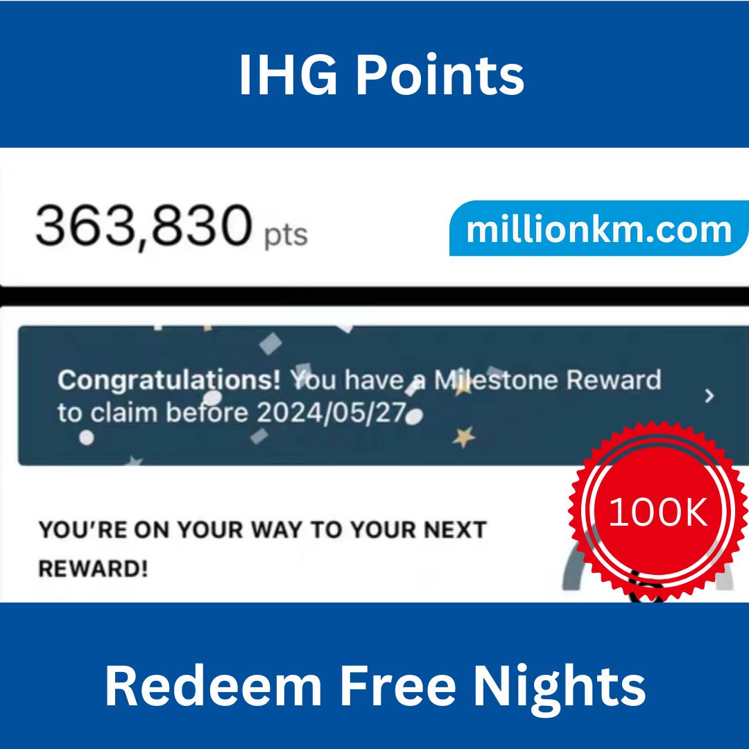 Compra Puntos IHG – 100,000 Puntos Entregados de Forma Segura