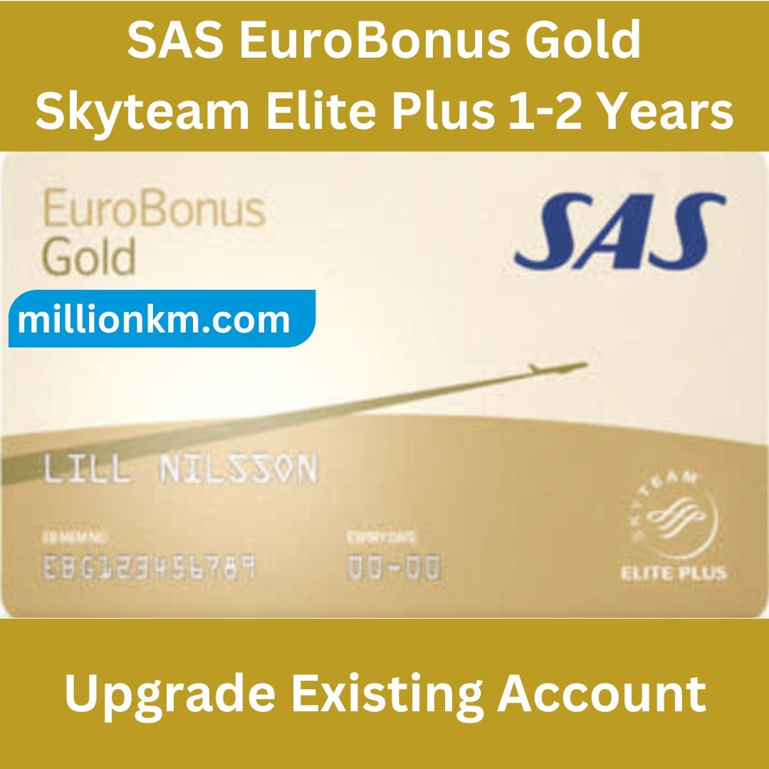 SAS Eurobonus Gold Status + SkyTeam Elite Plus | 1-2 Years VIP Access